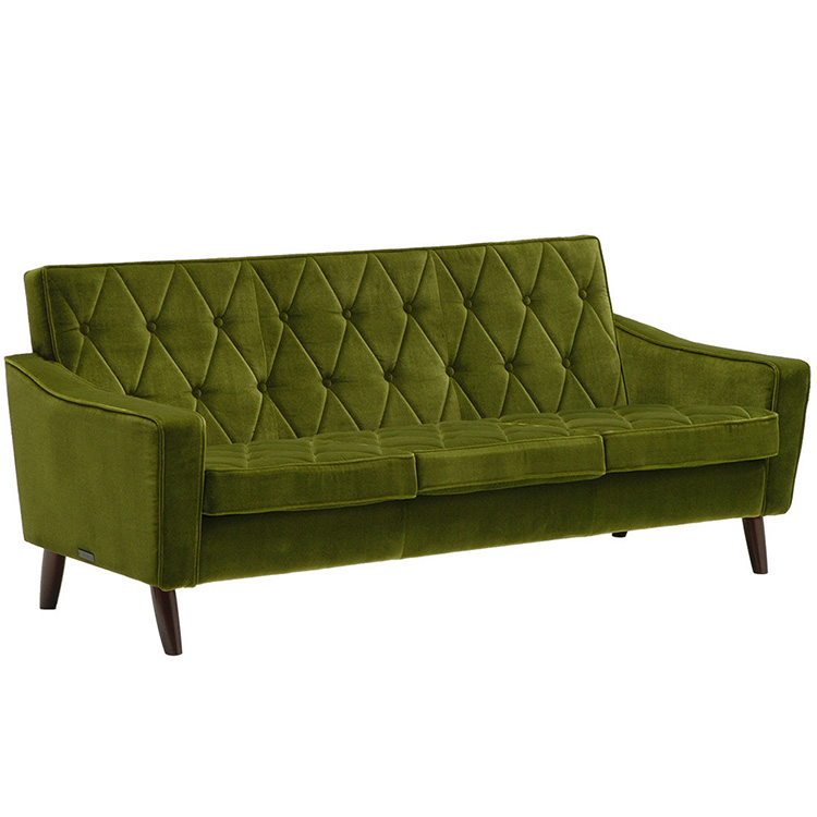 ポッキー様専用【カリモク60】オリーブグリーン ベルベットソファ