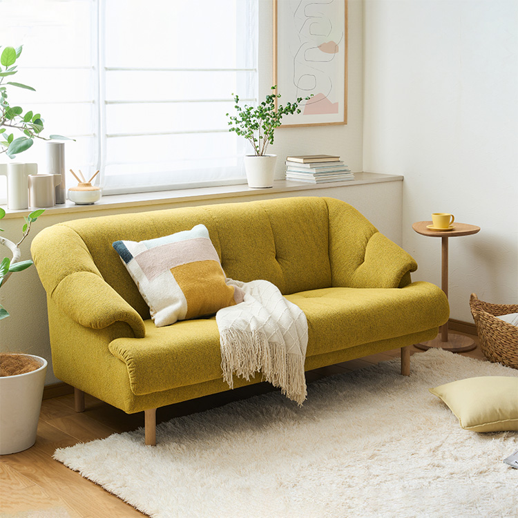 2人掛ソファ 幅169cm UW2462 ミモザ マットブラック 通販 | 【公式