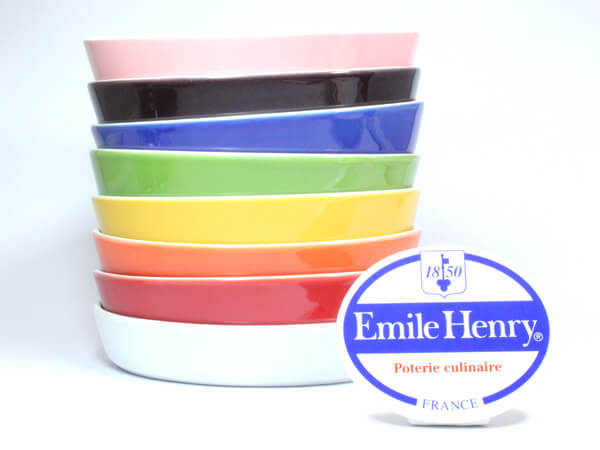 完売】エミールアンリ Emile Henry. 陶器 オーバルベーキング皿（S）緑