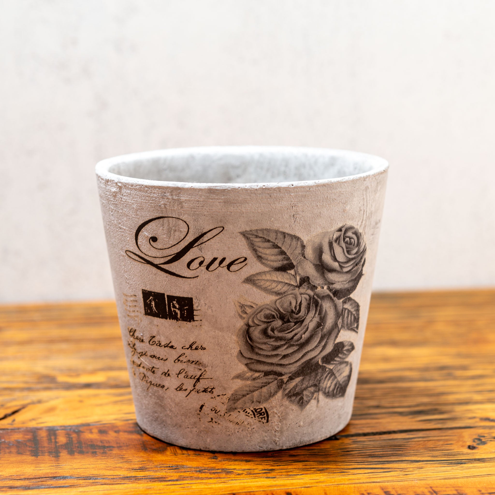 ガーデニング雑貨 セメント製 アンティークテイスト プランター 鉢