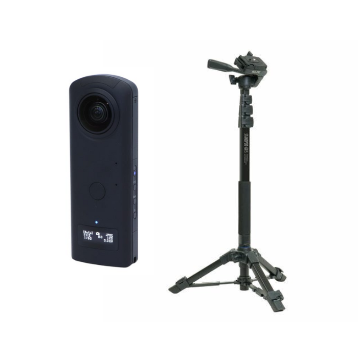 レンタル] リコー THETA Z1 19GB 全天球カメラ ＆ SLIK スタンドポッド