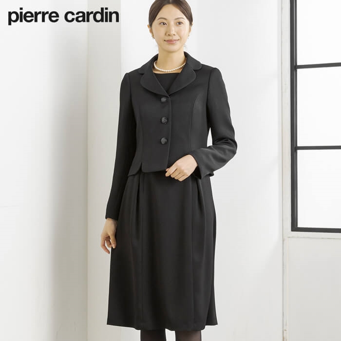 フラワージャカードの前開きアンサンブル 9号・ブラック｜東京