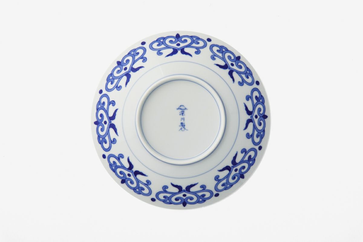 染付菊唐草 6号和皿揃 | 有田焼 深川製磁｜公式オンラインストア
