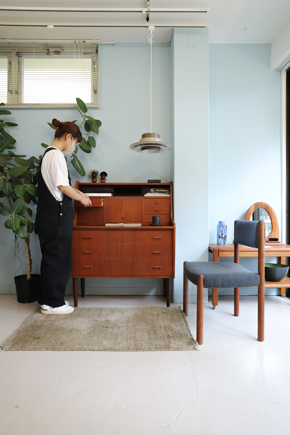 デンマークヴィンテージ ライティングビューロー ドレッサー 北欧家具