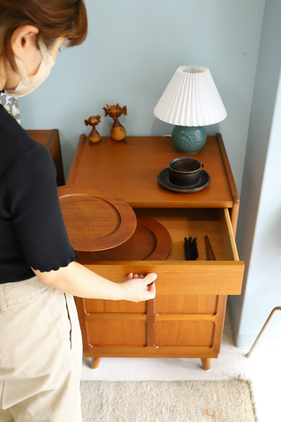 イギリスヴィンテージ ネイサン サイドキャビネット 収納家具/UK