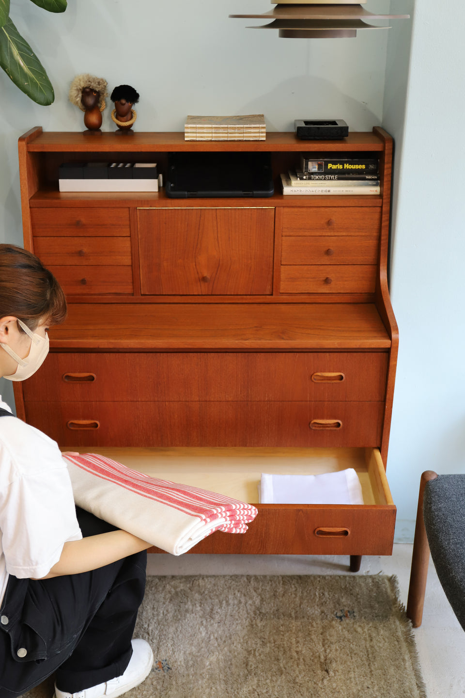 デンマークヴィンテージ ライティングビューロー ドレッサー 北欧家具