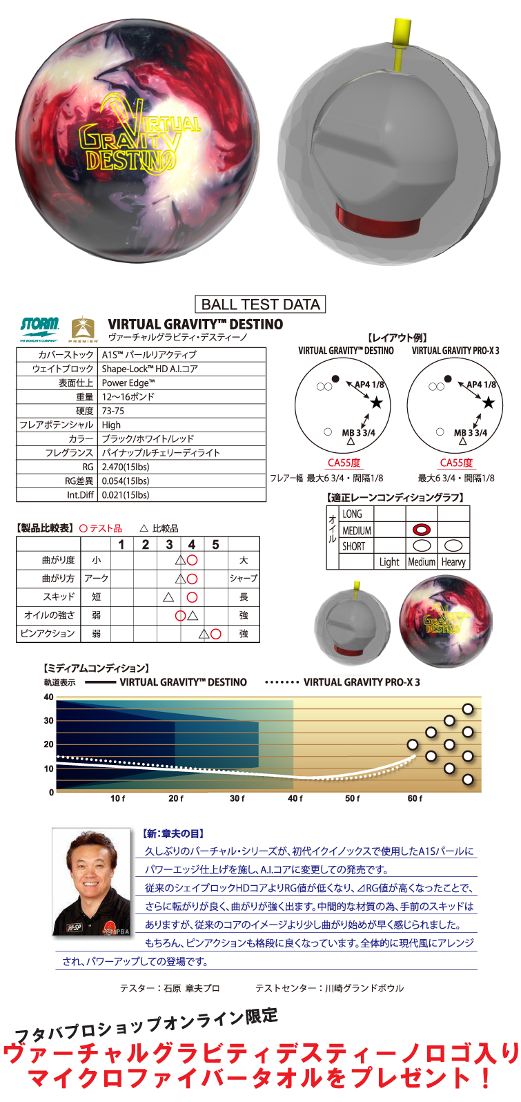 ☆購入特典有り☆【ボウリングボール ストーム STORM】ヴァーチャル