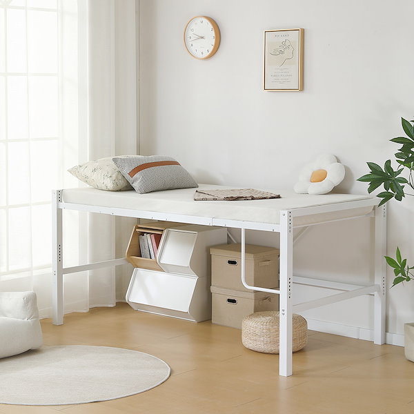 Qoo10] 【高さ90cm】ロフトベッド パイプベッ