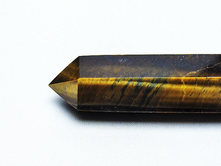 パワーストーン 天然石 タイガーアイ※黄虎目石六角柱[T443-4485]