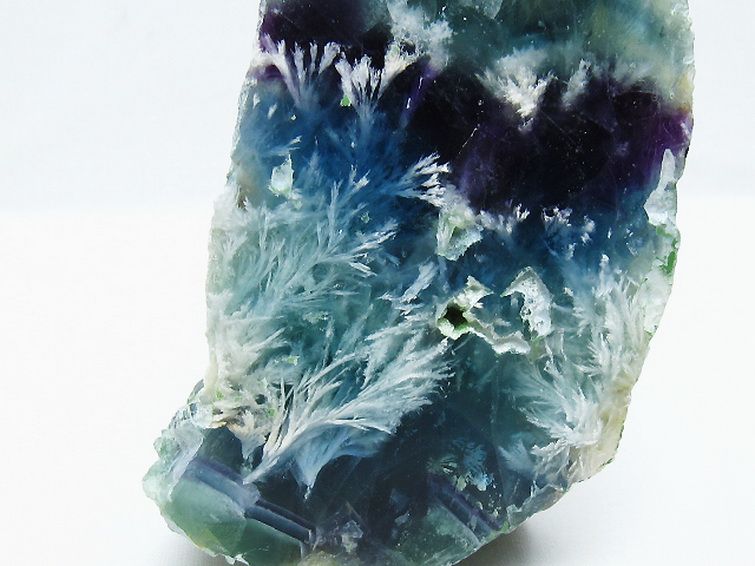 パワーストーン 天然石 エンジェルフェザー フローライト 原石[T599-2748]