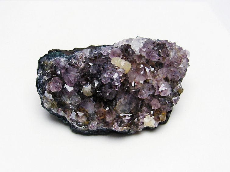 アメジストクラスター カルサイト共生[T749-4101]