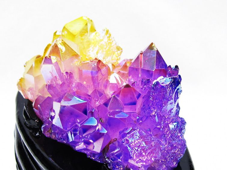 パワーストーン 天然石 オーラ水晶 オーラクリスタル クラスター