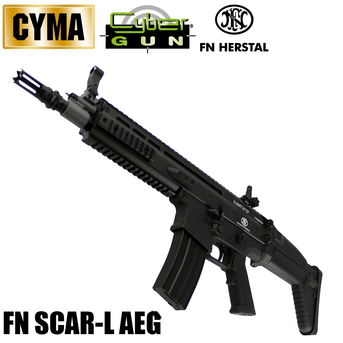 9月4日入荷】CYMA/CYBERGUN FN SCAR-L フルメタル電動ガン BK【180日間