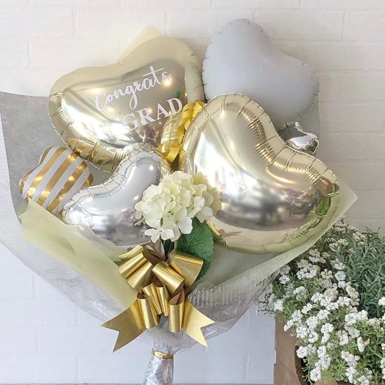 グラッドハート]卒業式お祝いバルーン花束