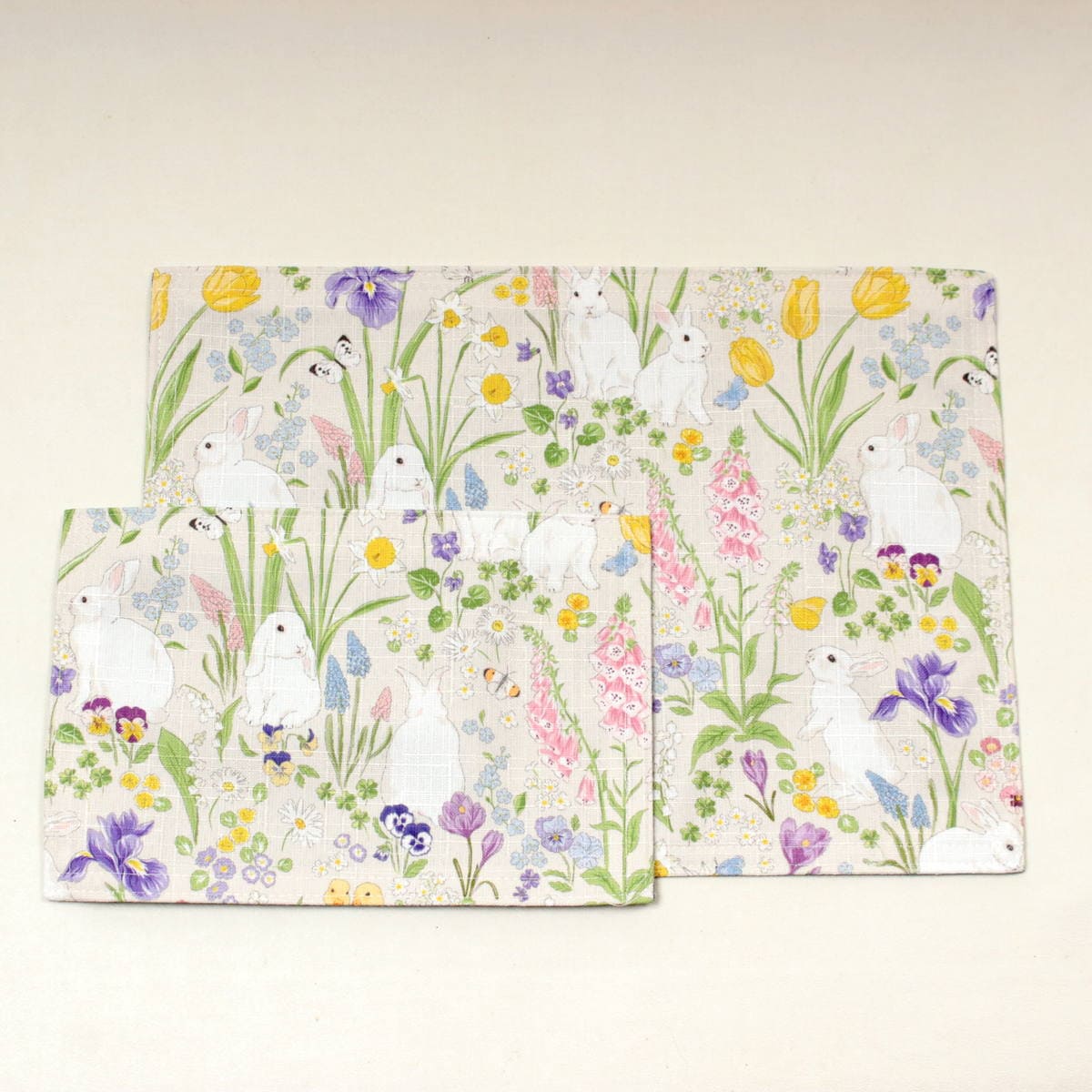 ボタニカルプリント ランチョンマット 約32×45cm [Lapin Botanique