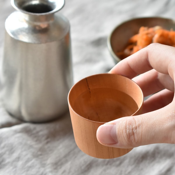Hacoa×能作】「Sake Cup」天然木のお猪口のみ（Sake Set用） | Hacoa