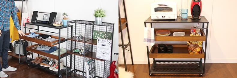 アンセム】ワゴンラック（anthem wagon rack）｜引き出し式の収納棚