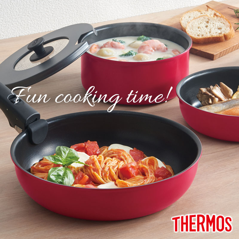 THERMOS サーモス フライパンセット 取っ手のとれるフライパン セット