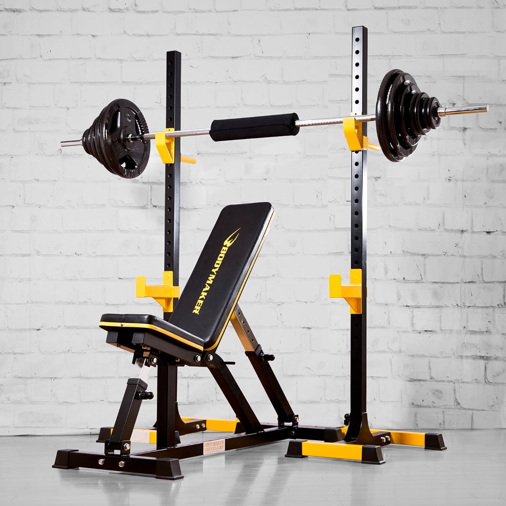 マルチラックセット ラバーバーベルセット ダンベルシャフト付き