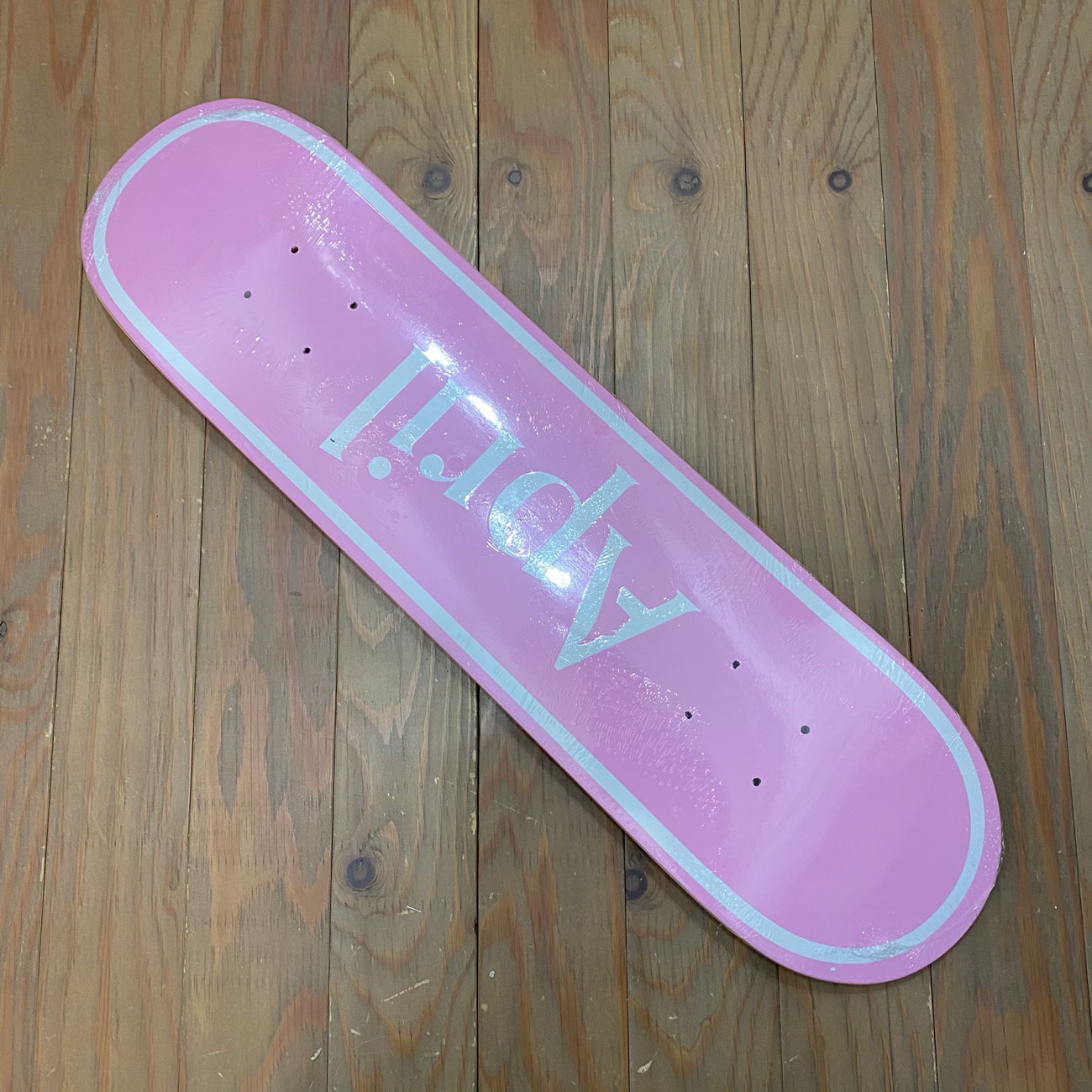APRIL OG LOGO WHITE PINK MINI DECK 7.37inch | 東京のスケートボード