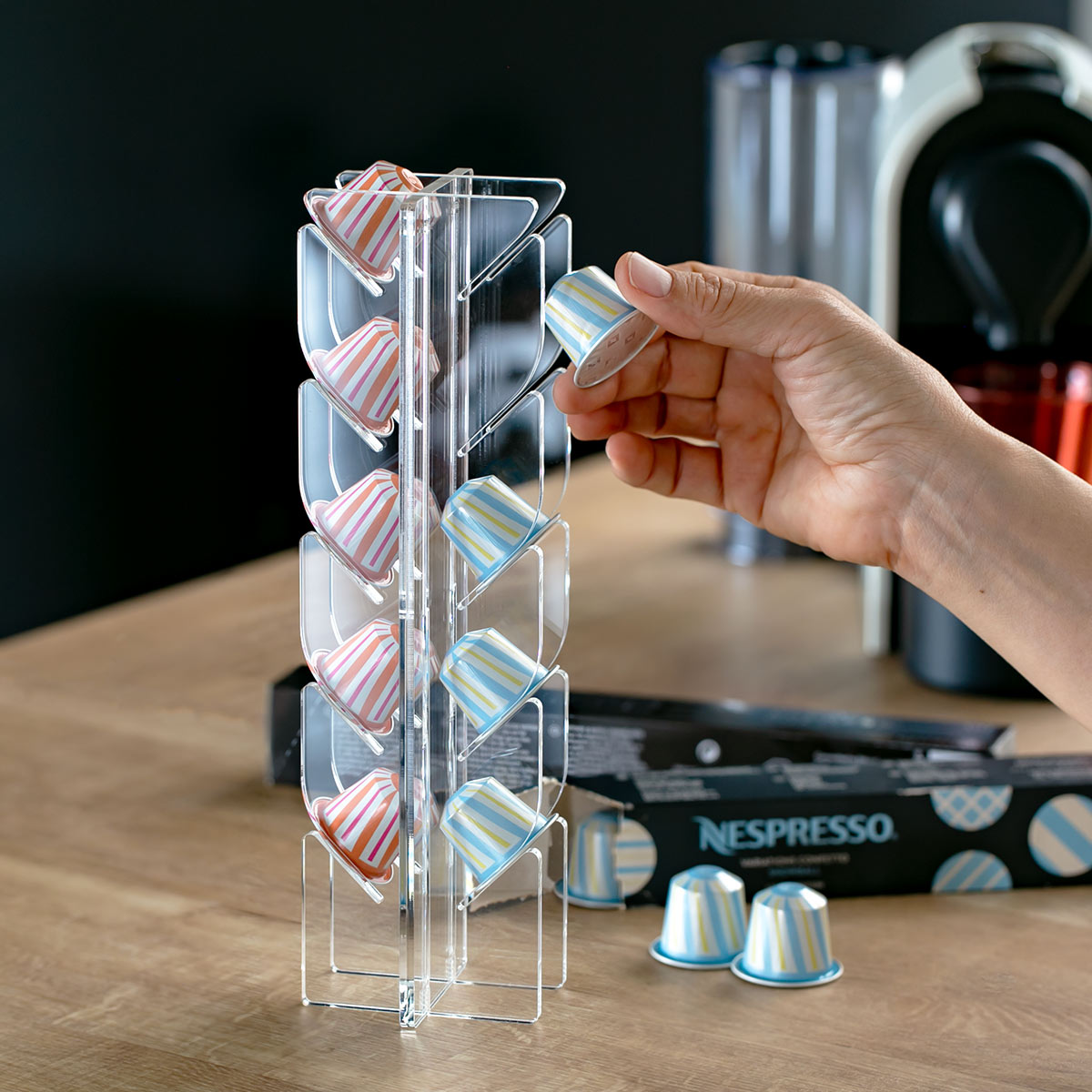 コーヒーカプセルスタンド ネスプレッソカプセルスタンド 10個収納