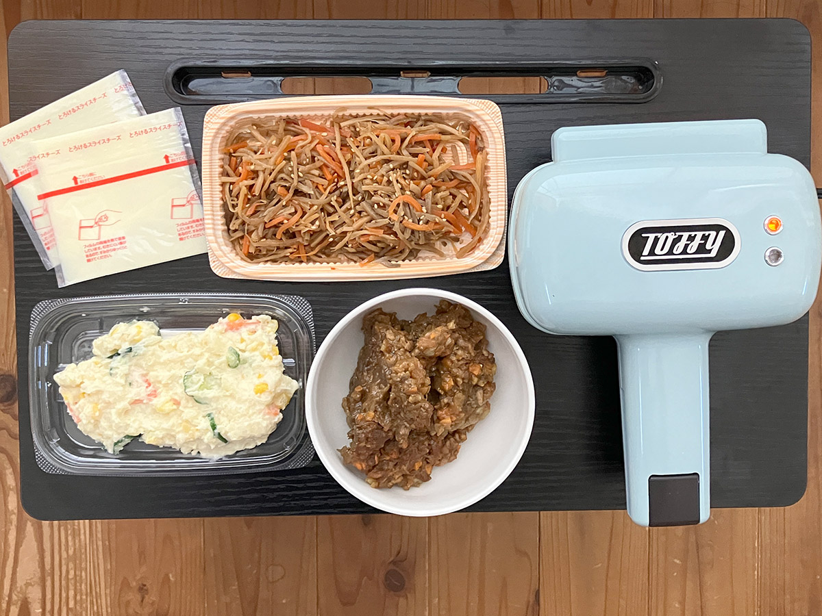 食パン1枚で作れる！【Toffy ハーフホットサンドメーカー】が便利