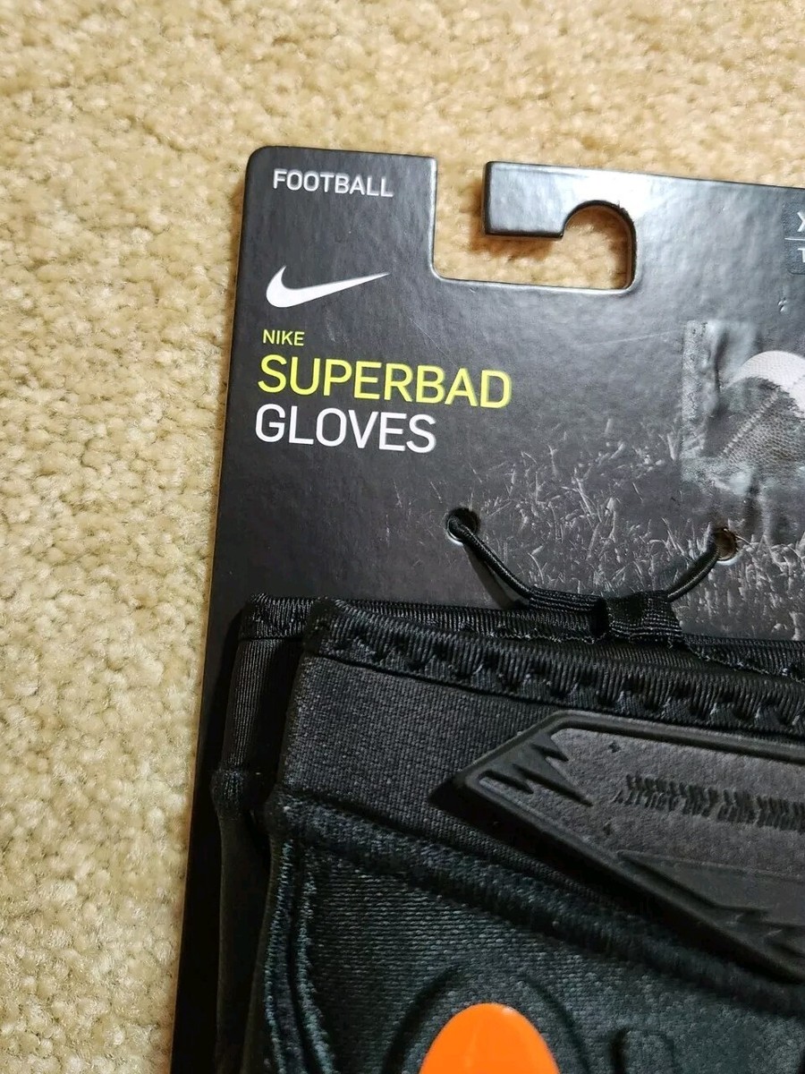Nike OSU Superbad 6.0 PE Football Gloves Size XXL Black Orange