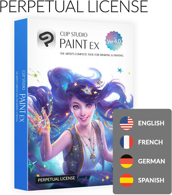CLIP STUDIO PAINT EX - Version 4 | Perpetual Lic. I Retail Pack w