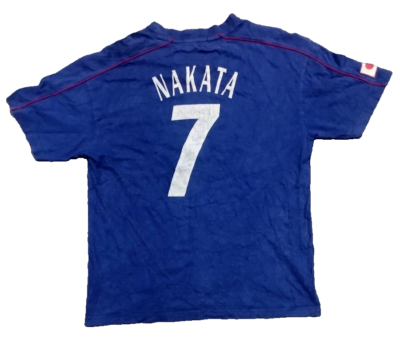 Hidetoshi NAKATA #7 Men's Japan National Team JFA Blue Jersey 100