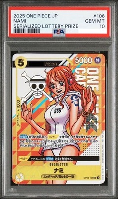 PSA 10 Nami OP08-106 Serial Number Promo Limited 1200 ONE PIECE