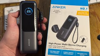 NEW* Anker Zolo 165w 25000 mAh Retractable Power bank - YouTube