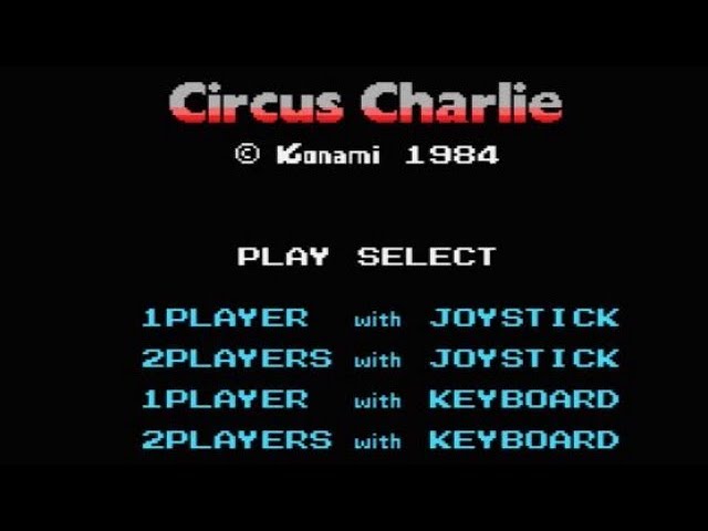 MSX】サーカスチャーリー【1周クリアまで】(全5面) - YouTube