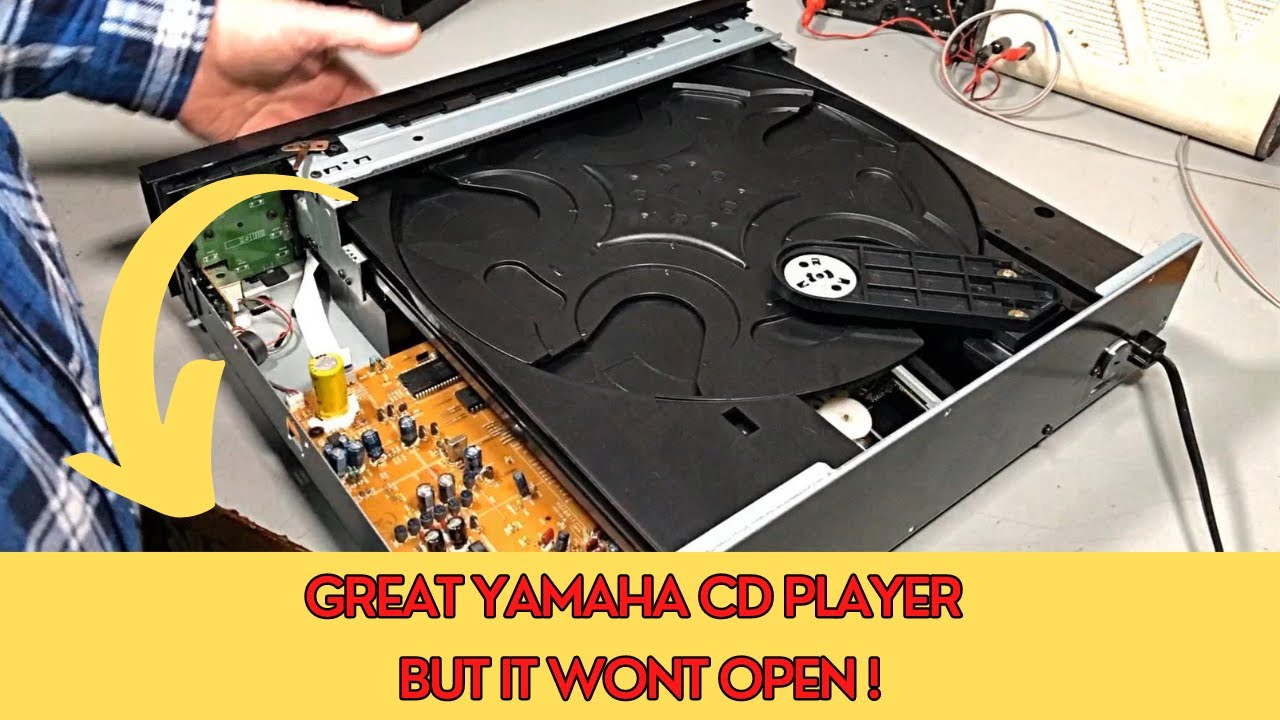 Yamaha CD Player Carousel Tray Wont Open ! - YouTube
