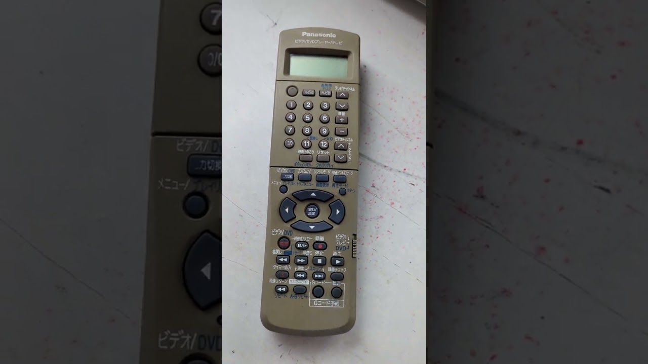 パナソニック DVDプレーヤー VHSビデオ一体型 NV-VP30発送前の作動確認