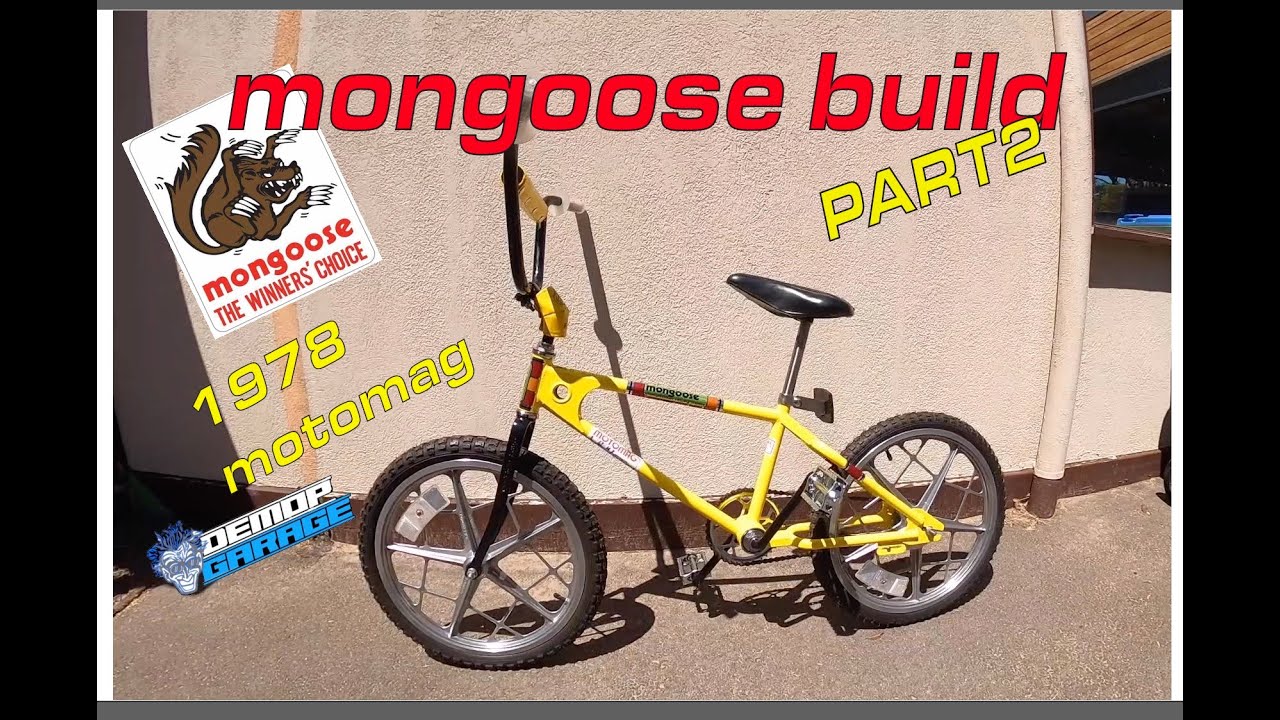 1978 mongoose motomag bmx restoration build part two - YouTube