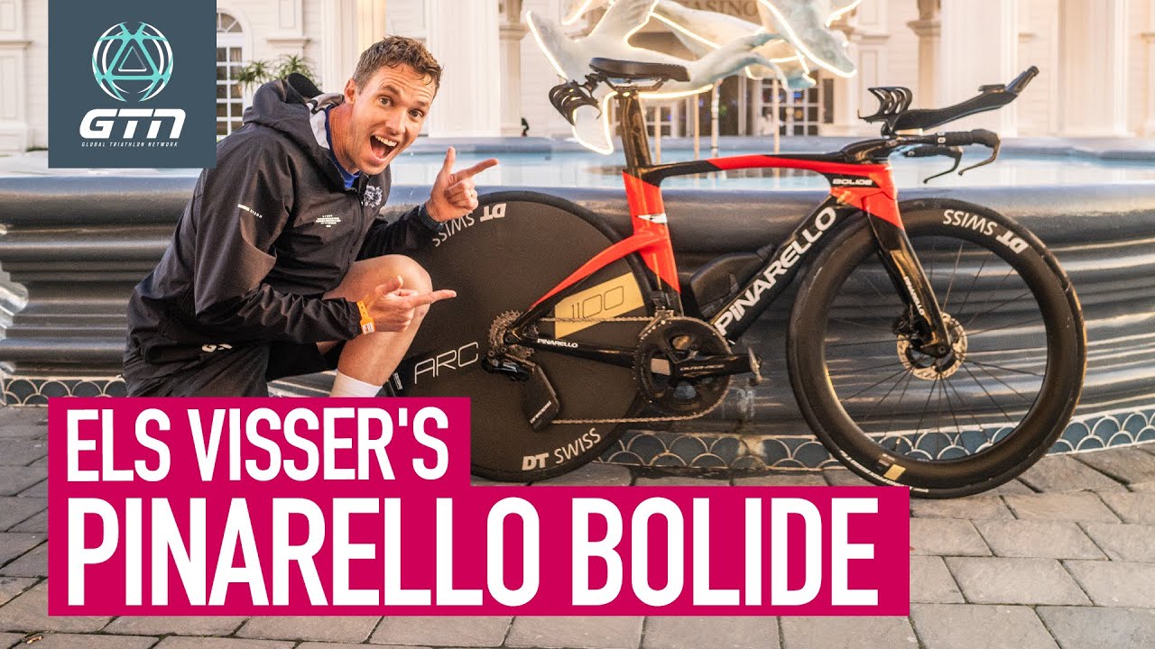 Els Visser's Insane 2025 Pinarello Bolide Triathlon Bike - YouTube
