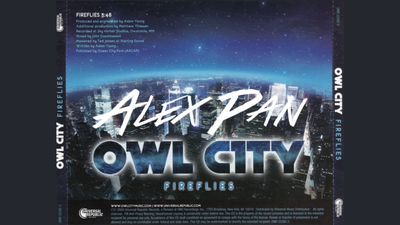 Owl City - Fireflies (Alex Pan Club Remix) - YouTube
