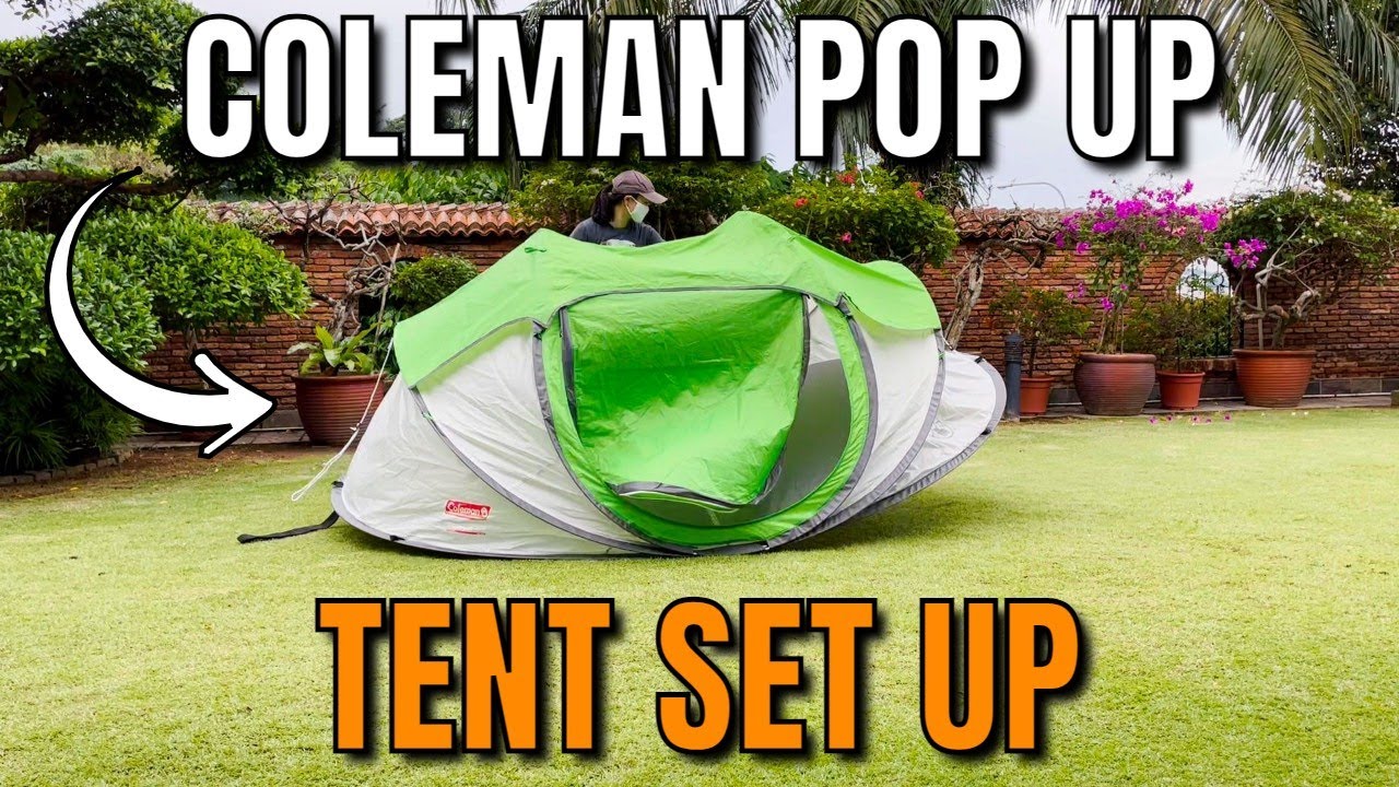 How to Set Up & Take Down the Coleman Pop Up Tents (2P + 4P) - YouTube