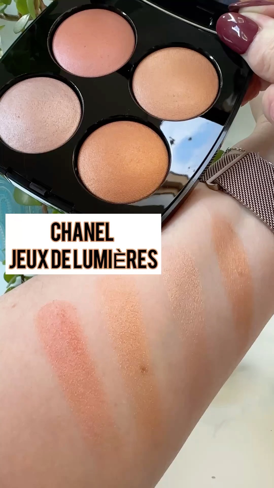 Chanel JEUX DE LUMIÈRES Spring 2025 Collection. Eyeshadow and