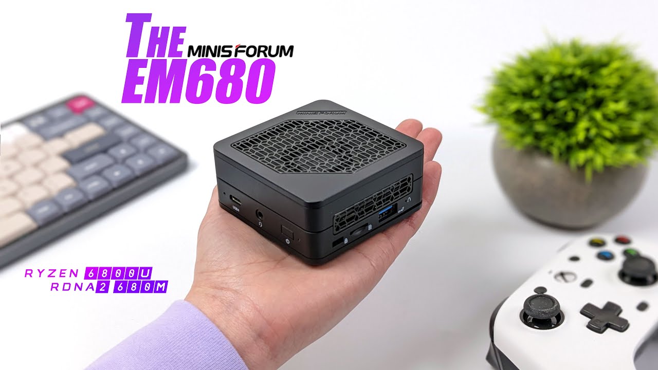 The Worlds Smallest Ryzen Gaming PC Ever! Minisforum EM680 Hands