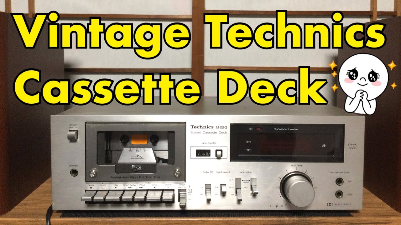Technics Cassette Deck RS-M22G Vintage Bargain from Hardoff Japan