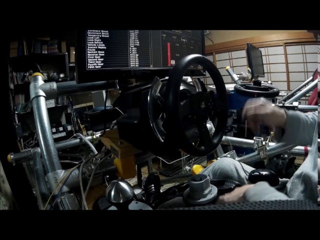 スラストマスター製T500RS T300RS用 実車ステアリングアダプタ - YouTube