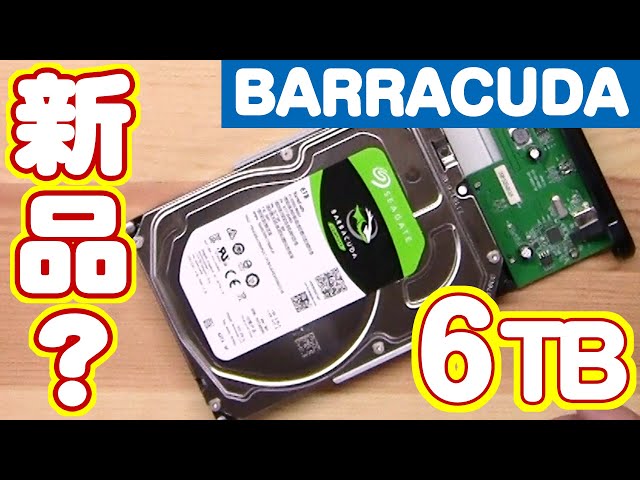 外付けハードディスク・ドライブ Seagate Barracuda 6TB HDD 011501 外