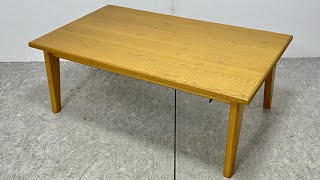 □ unico ウニコ 廃番 KNOD ノッド こたつテーブル W105 木製 天然木