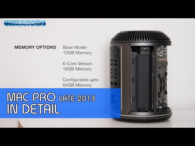 Apple Mac Pro Late 2013 Hardware In Detail - YouTube
