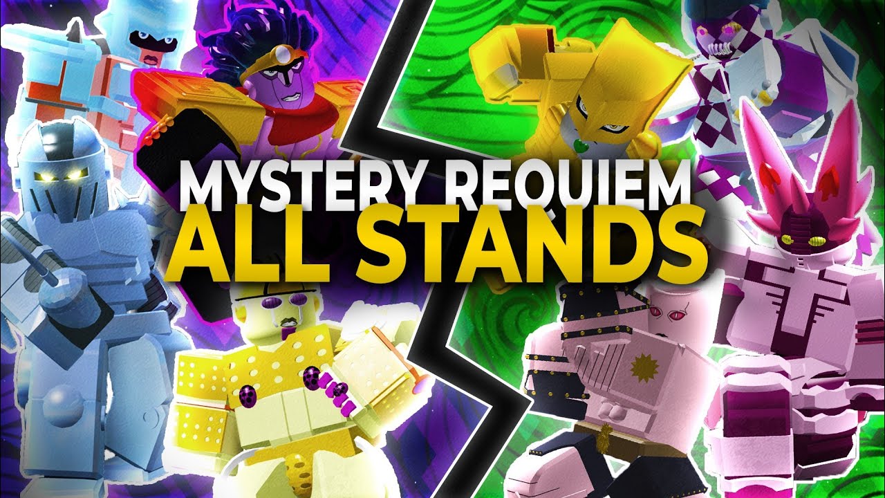 SHOWCASING ALL STANDS | MYSTERY REQUIEM - YouTube
