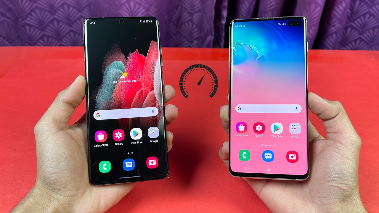 Samsung Galaxy S21 Ultra vs Galaxy S10 Plus - Speed Test
