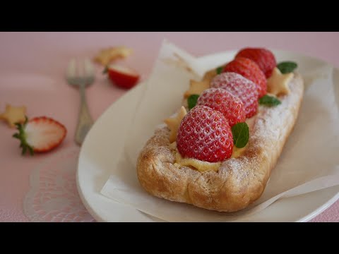 冷凍パイシートで90分で作る簡単苺のパイ🍓Strawberry pie - YouTube