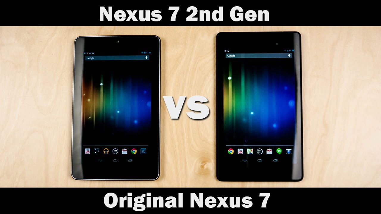 2012 Nexus 7 vs 2013 Nexus 7 - YouTube