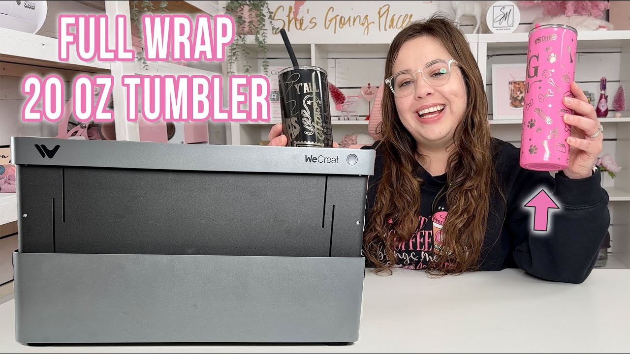 How to Laser Engrave a FULL WRAP 20oz Tumbler | WeCreat Vision Pro